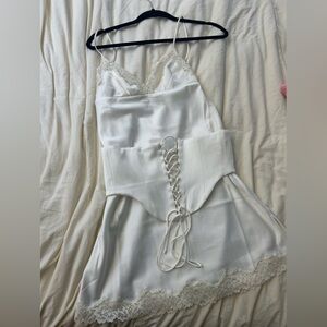 House of CB White Lace Chemise